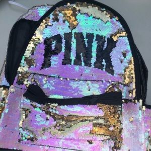 Pink backpack
